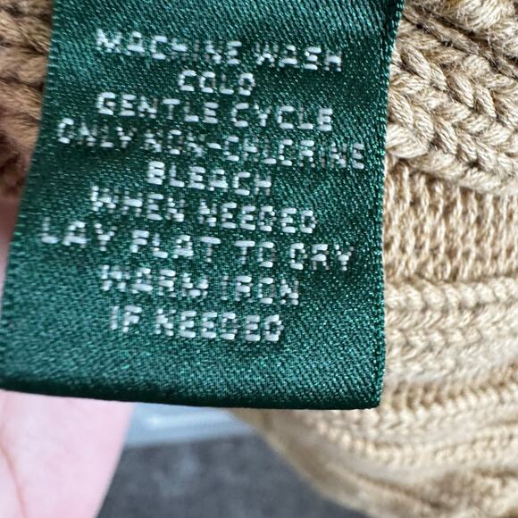 Lauren Ralph Lauren Shawl-Collar Cardigan Sweater Vest Linen Cotton Women’s XL - Picture 8 of 11